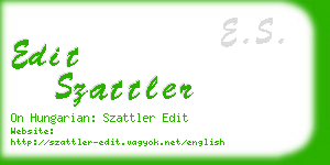 edit szattler business card